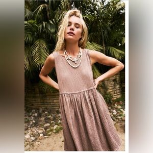Free People Beach I'm Still Obsessed Sleeveless Mini Dress Women’s NWOT Size Med